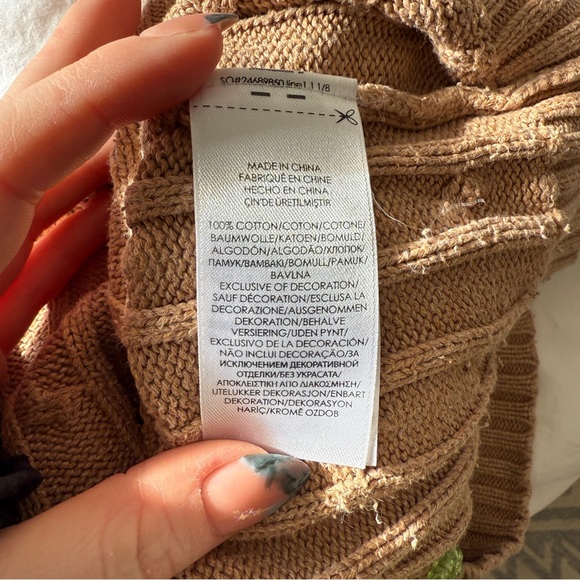 Polo by Ralph Lauren Tan Cable Knit Sweater women’s size S - Picture 5 of 6